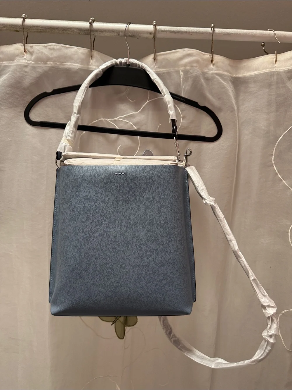 Coach Snake Trim Mollie Bucket Bag in Indigo (NWT, CC754)
